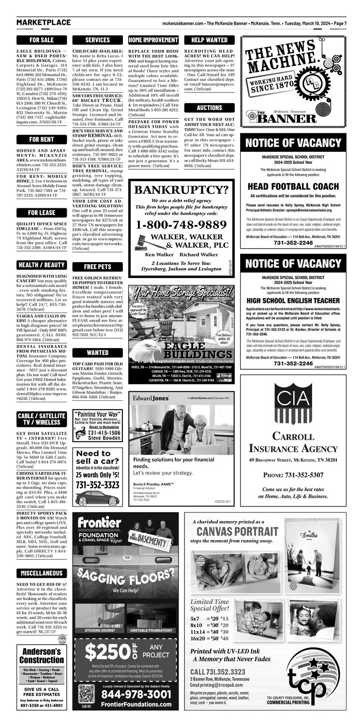 McKenzie Banner Marketplace 3-19-24