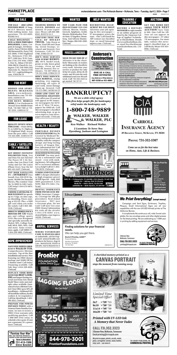 McKenzie Banner Marketplace 4-2-24