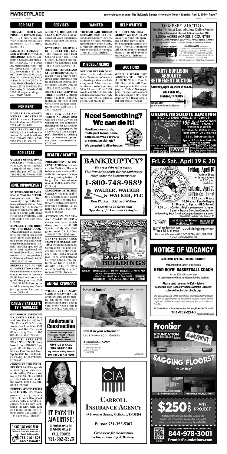 McKenzie Banner Marketplace 4-9-24