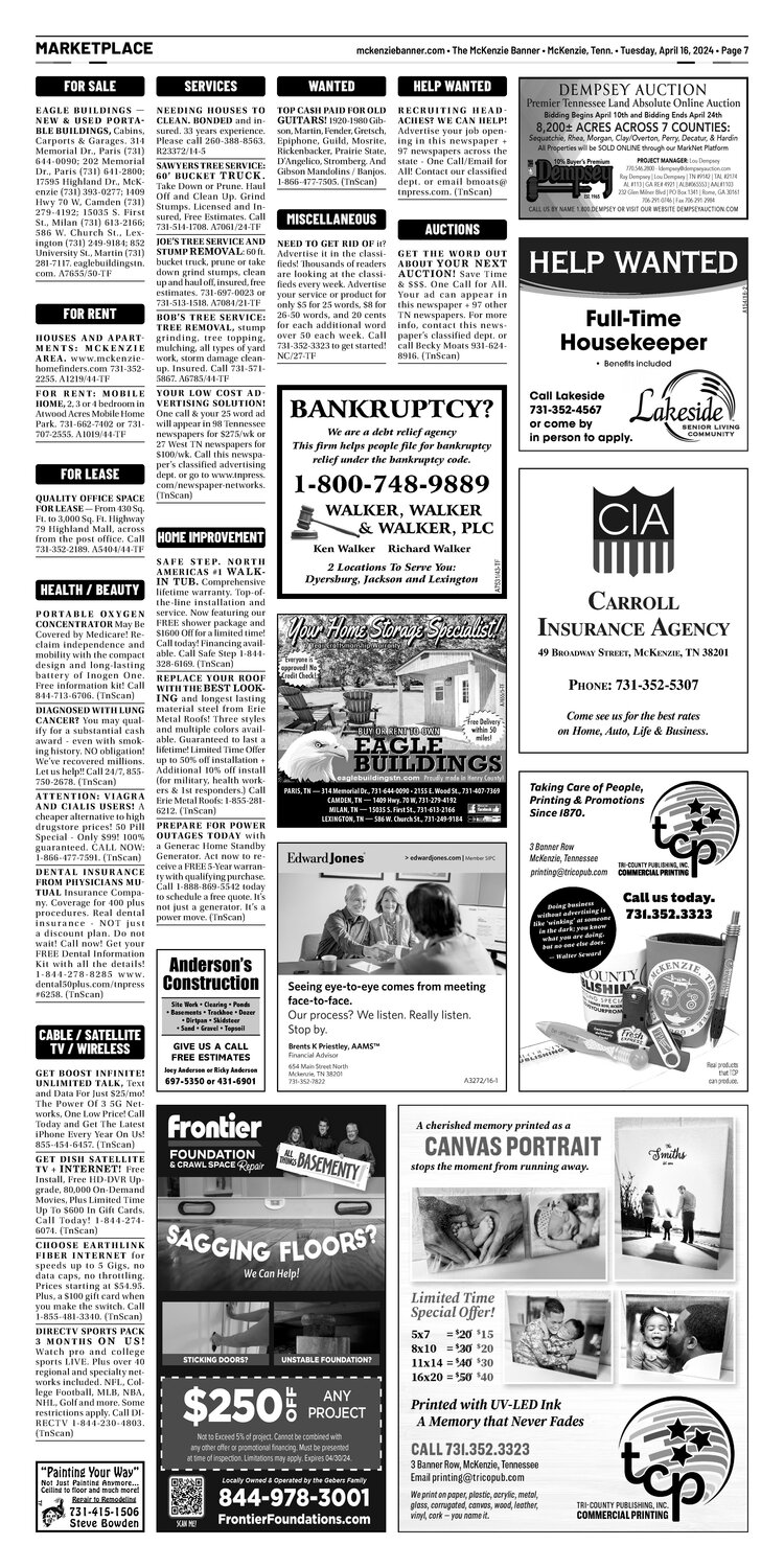 McKenzie Banner Marketplace 4-16-24