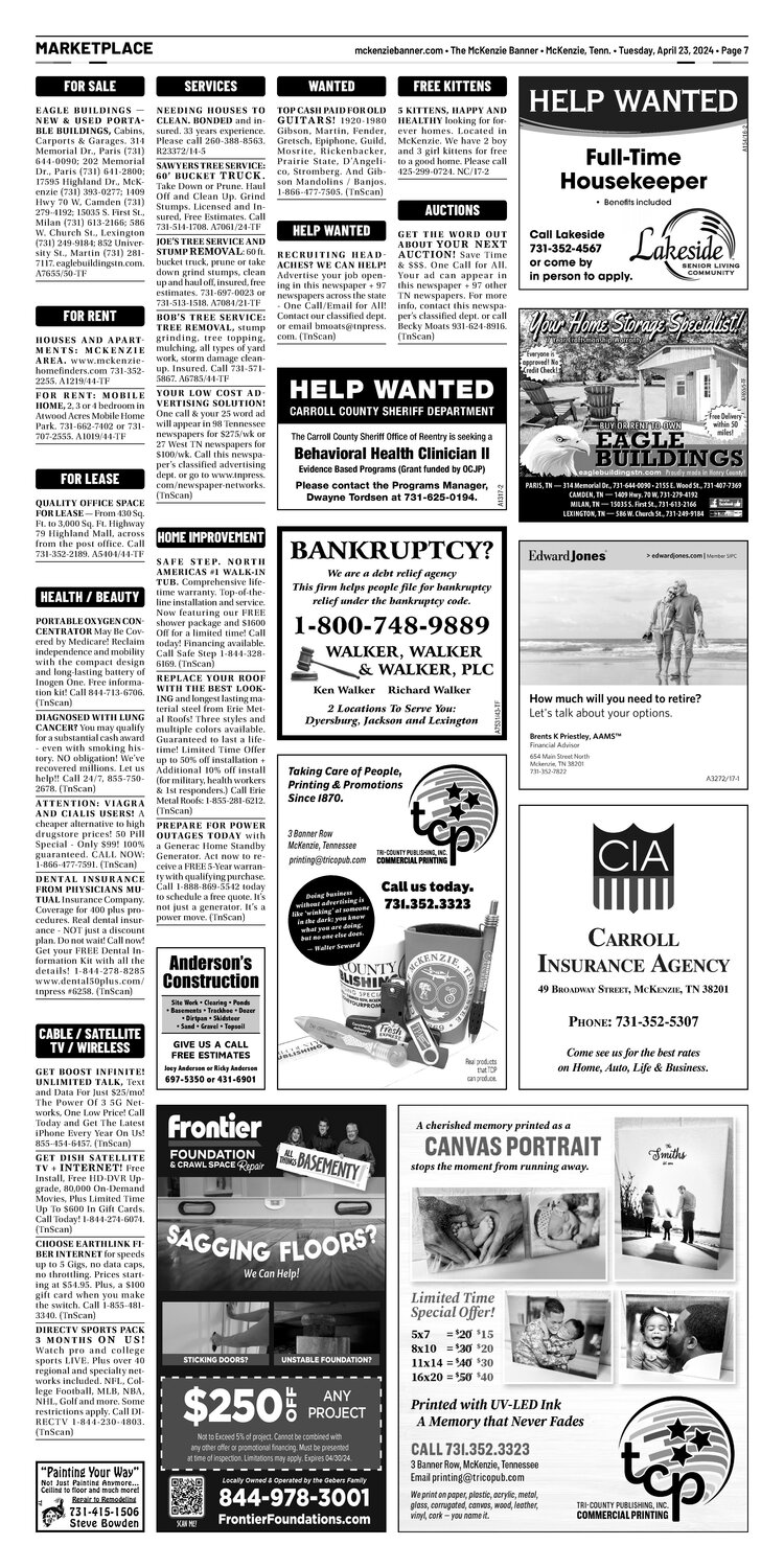 McKenzie Banner Marketplace 4-23-24