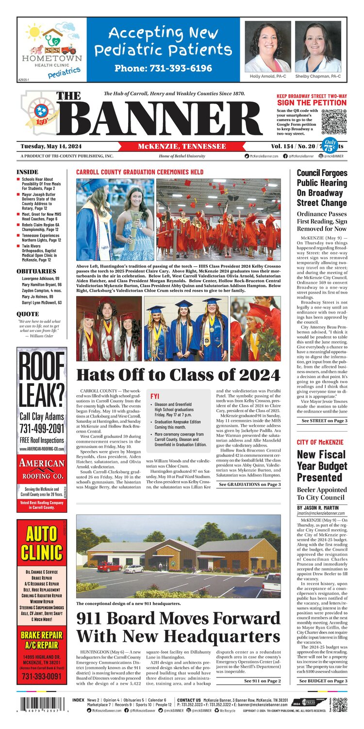 McKenzie Banner May 14, 2024