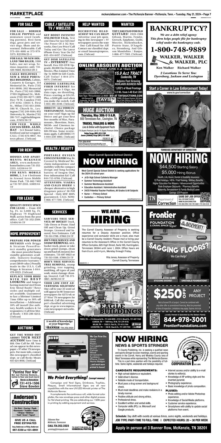McKenzie Banner Marketplace 5-21-24