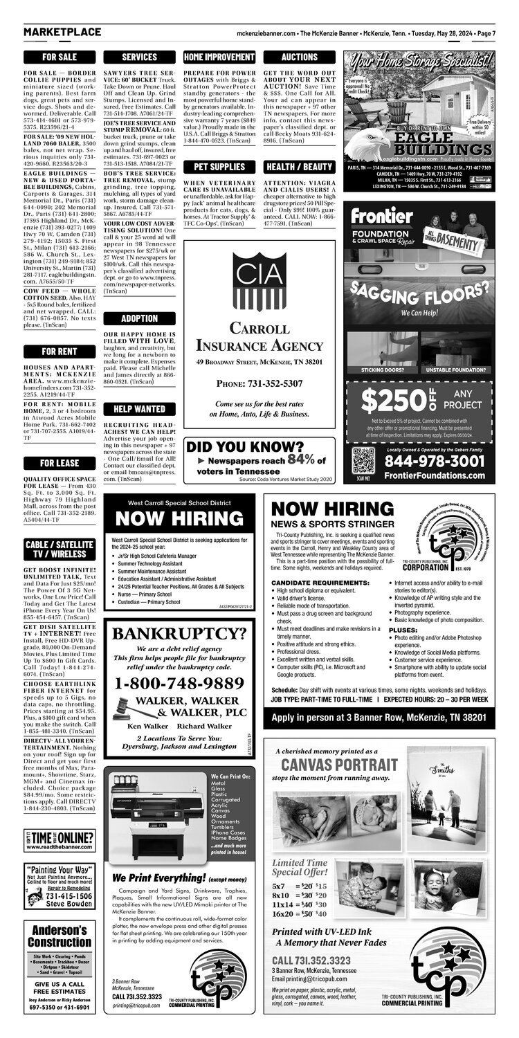 McKenzie Banner Marketplace 5-28-24