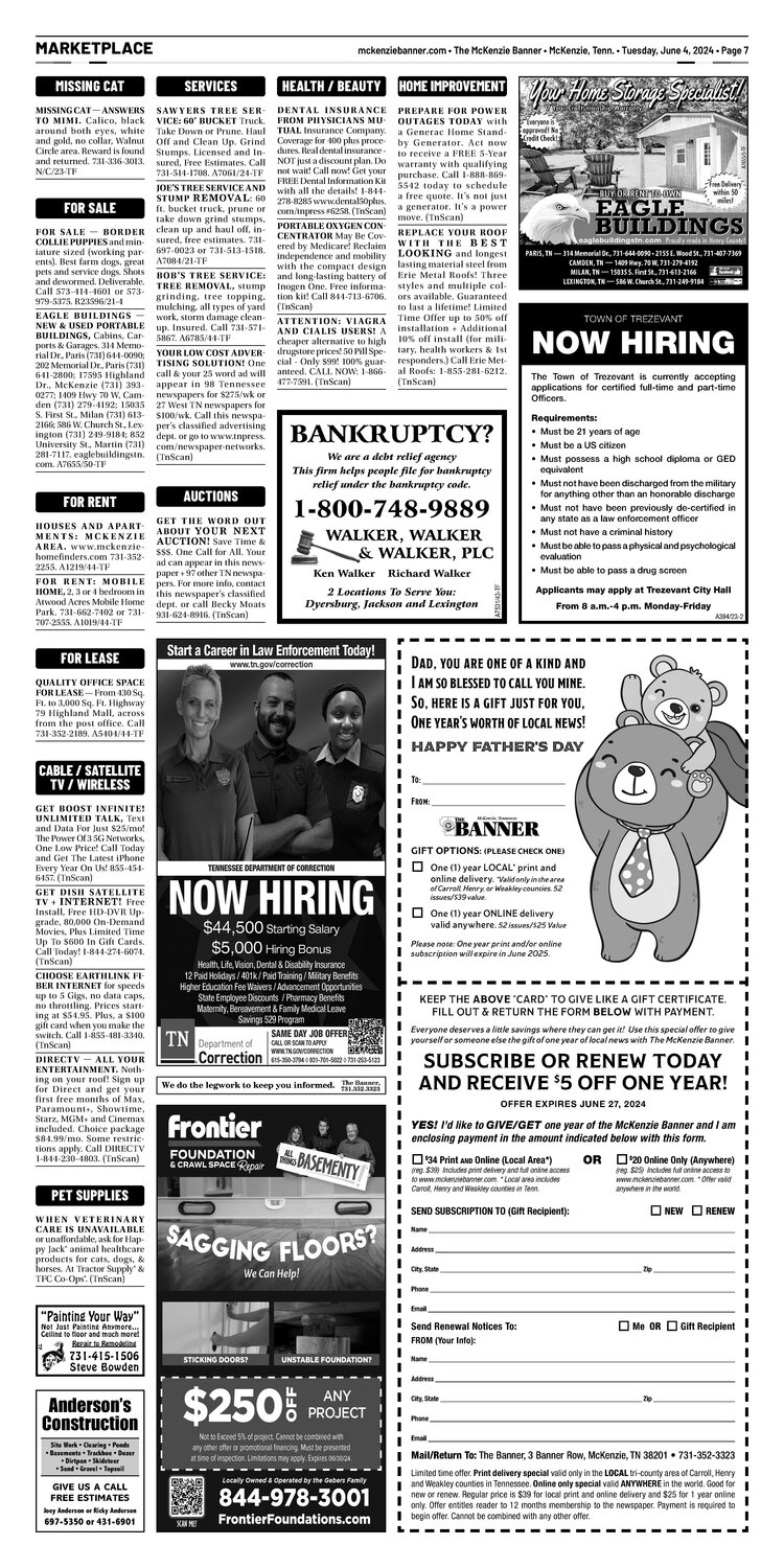 McKenzie Banner Marketplace 6-4-24