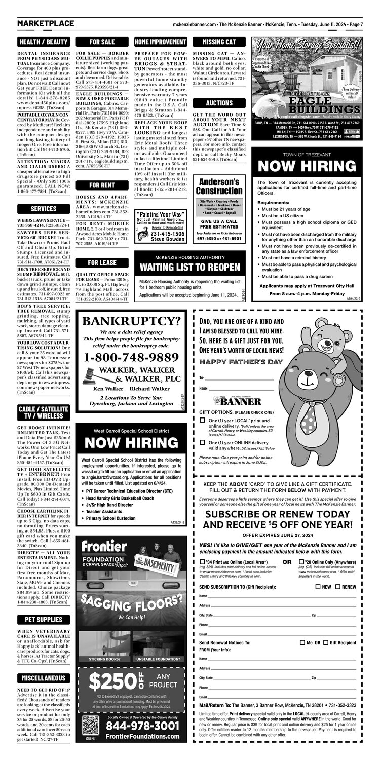 McKenzie Banner Marketplace 6-11-24