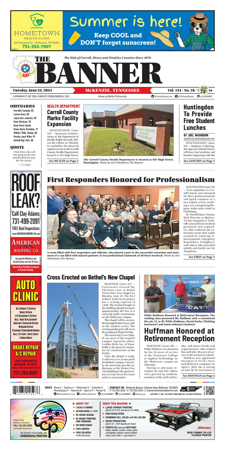 McKenzie Banner June 25, 2024
