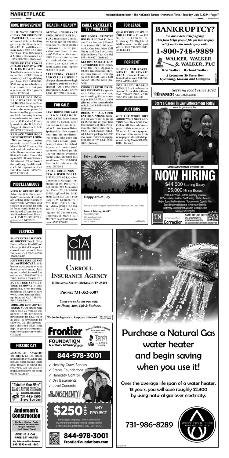 McKenzie Banner Marketplace 7-2-24