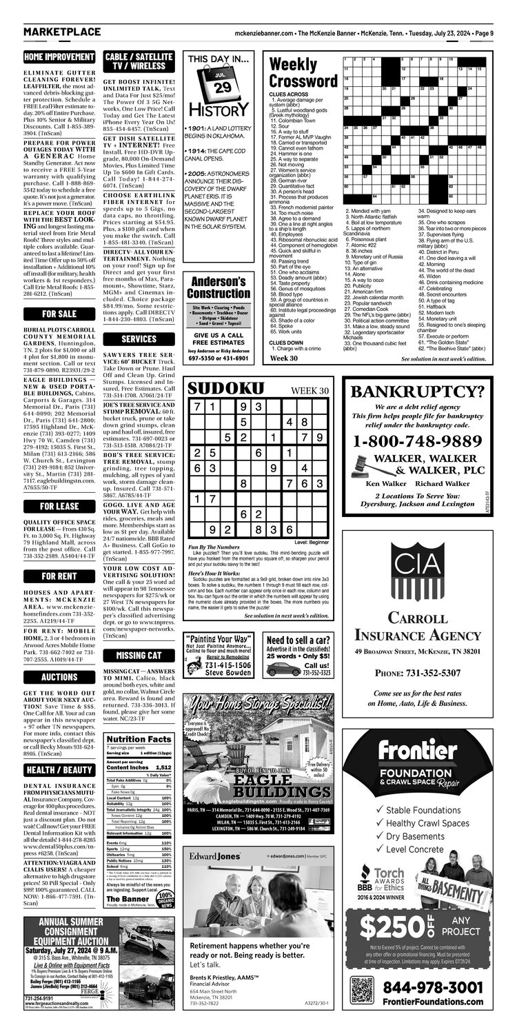 McKenzie Banner Marketplace 7-23-24