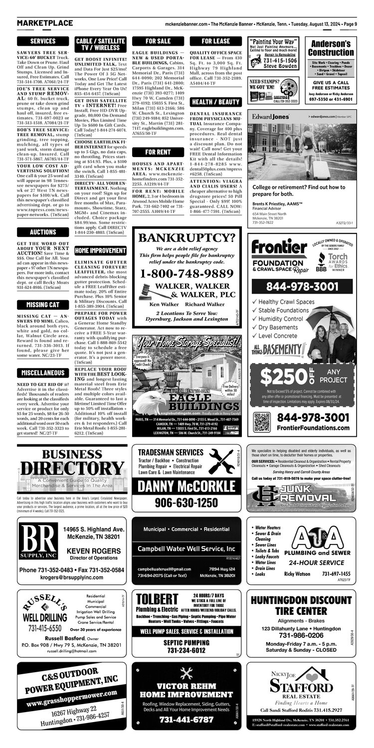 McKenzie Banner Marketplace 8-13-24