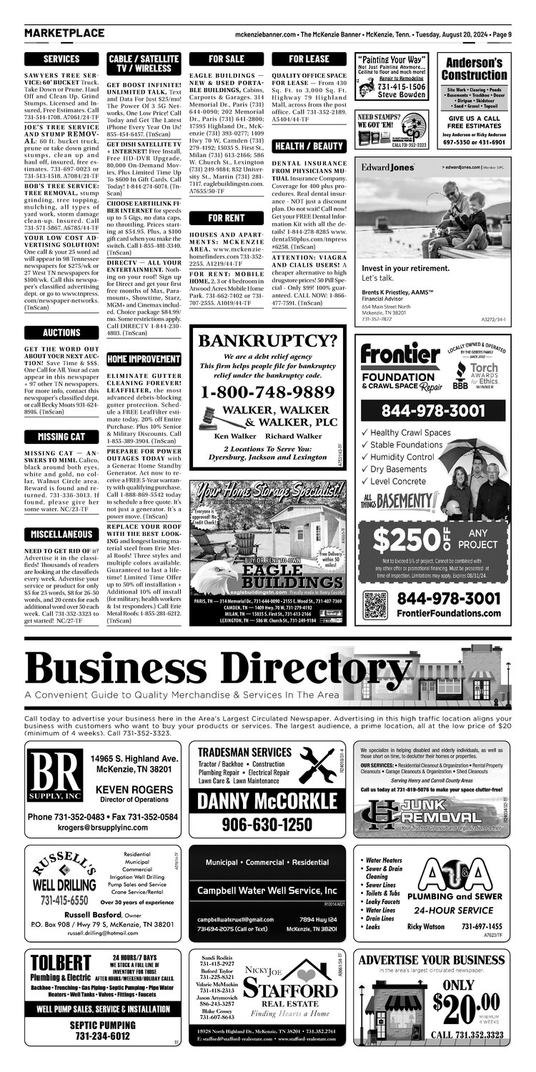 McKenzie Banner Marketplace 8-20-24
