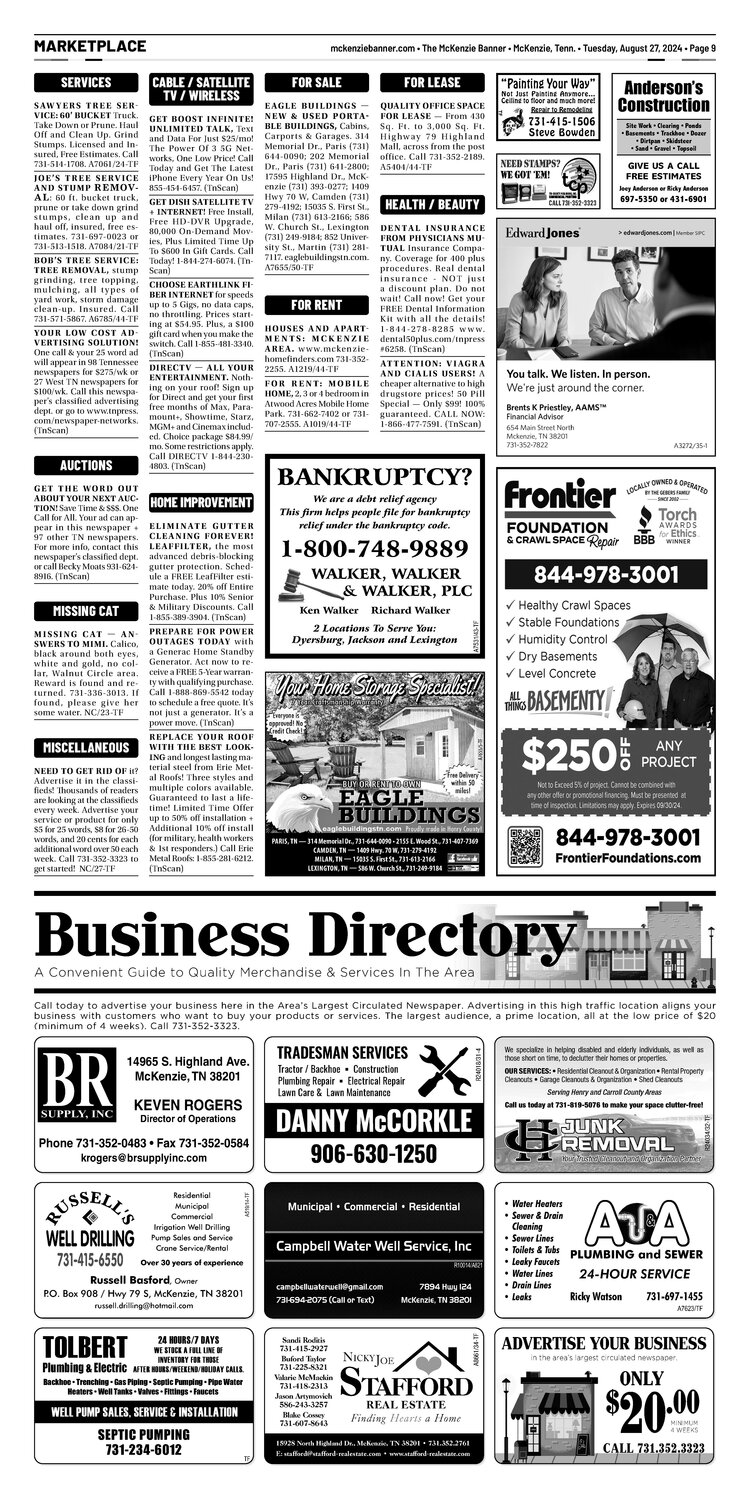 McKenzie Banner Marketplace 8-27-24
