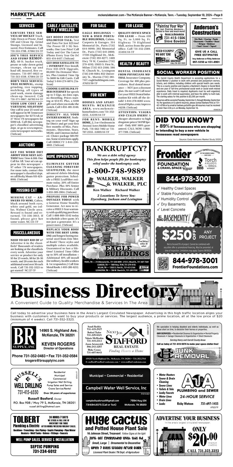McKenzie Banner Marketplace 9-10-24