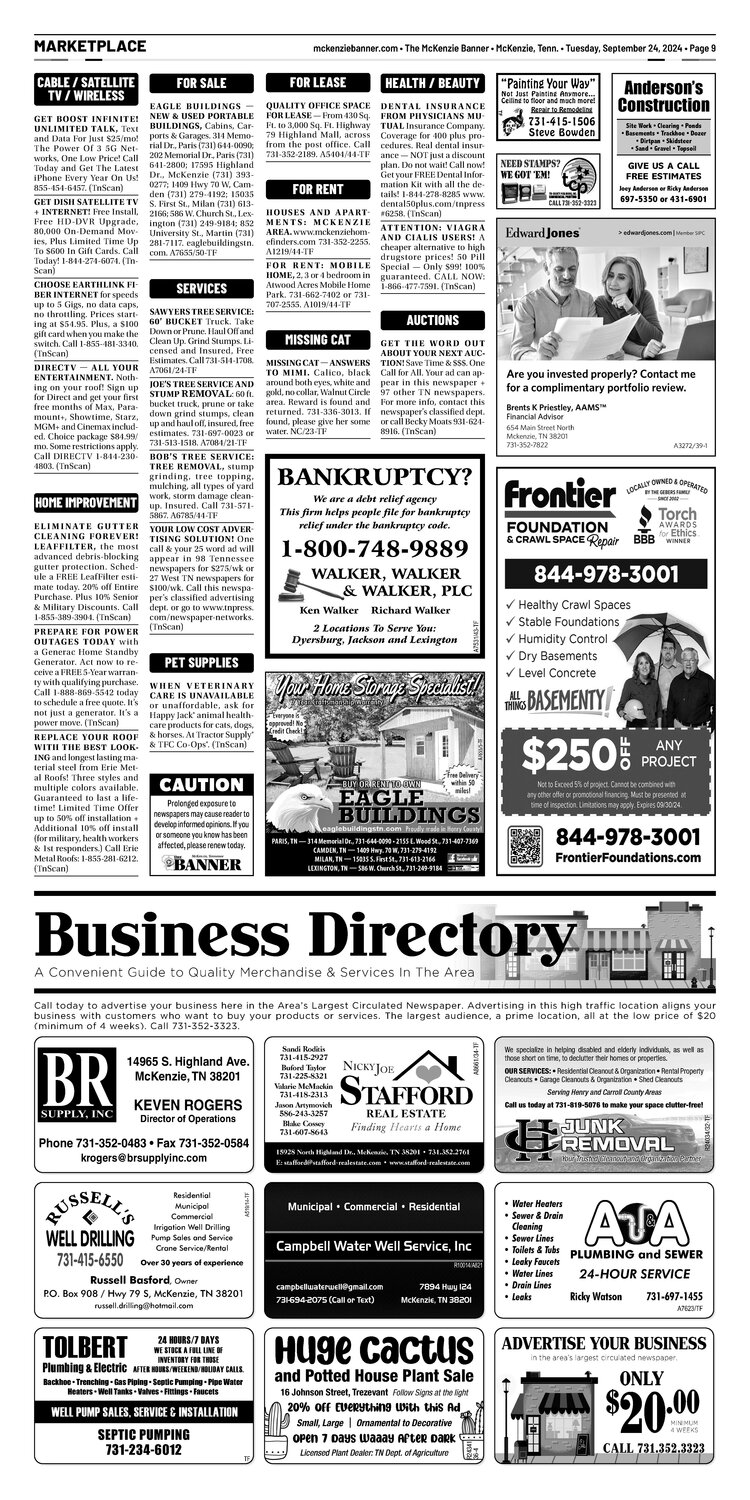 McKenzie Banner Marketplace 9-24-24