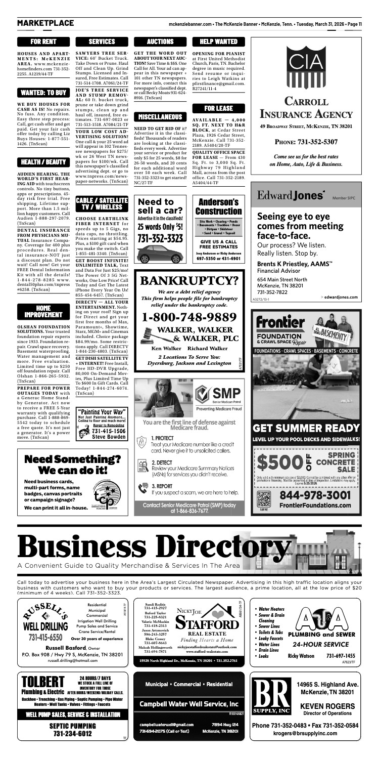 McKenzie Banner Marketplace 3-31-26