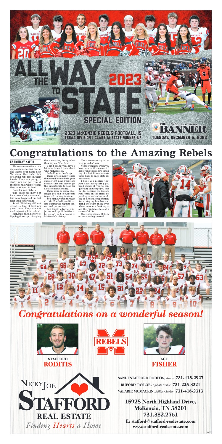 All the Way to State 2023 Rebels Football