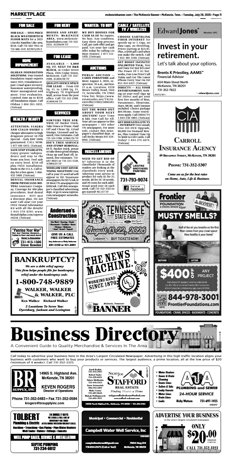 McKenzie Banner Marketplace 7-28-26