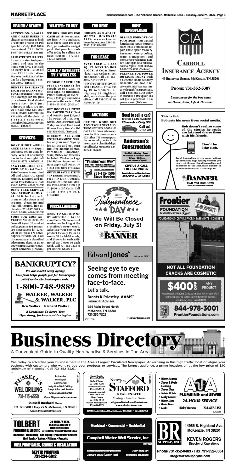McKenzie Banner Marketplace 6-23-26