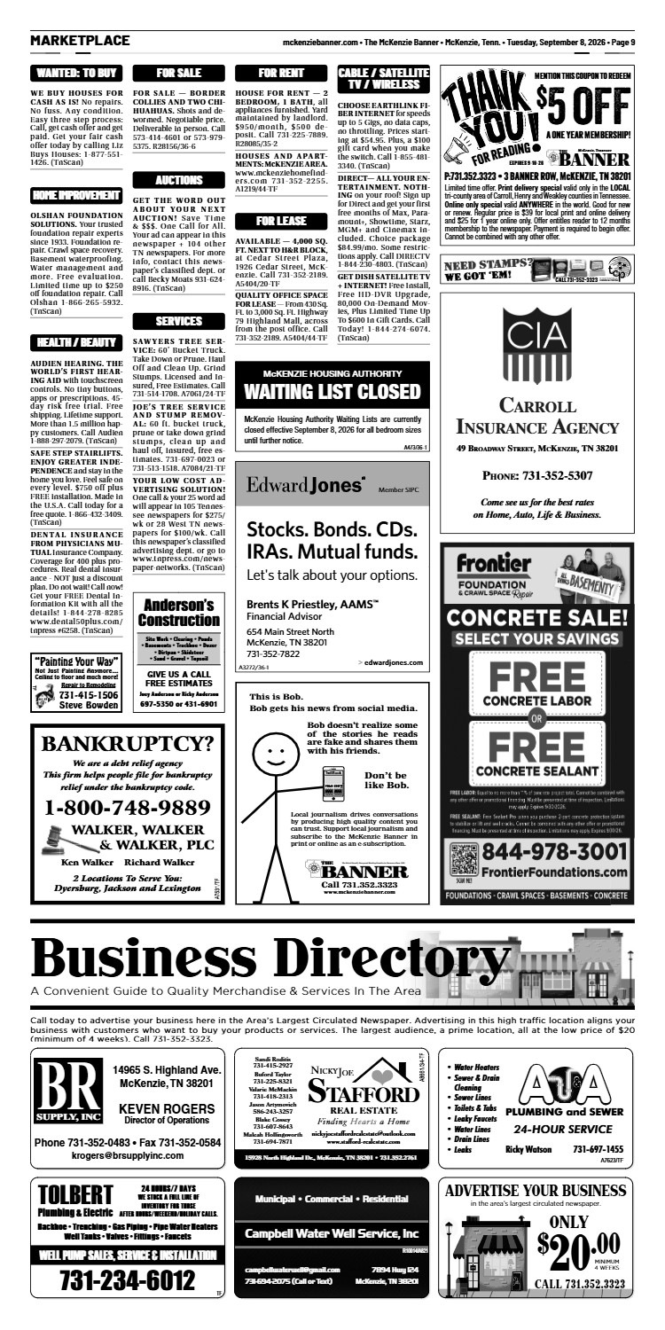 McKenzie Banner Marketplace 9-8-26