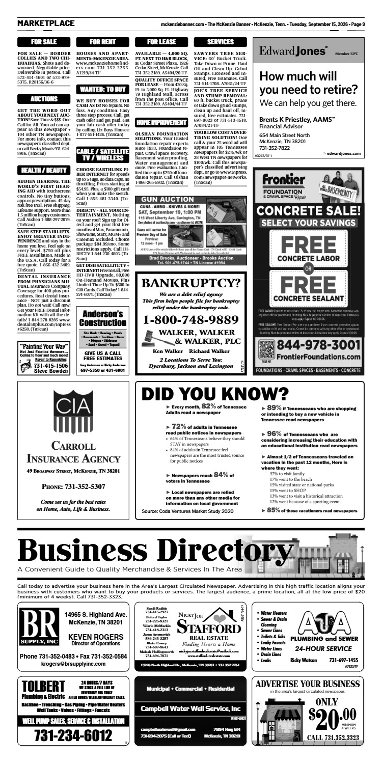 McKenzie Banner Marketplace 9-15-26