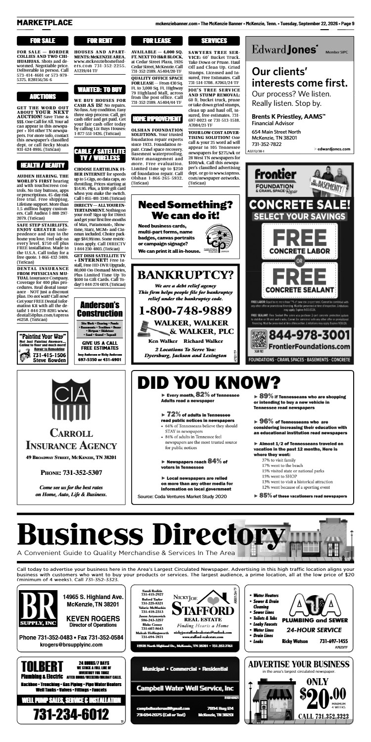 McKenzie Banner Marketplace 9-22-26