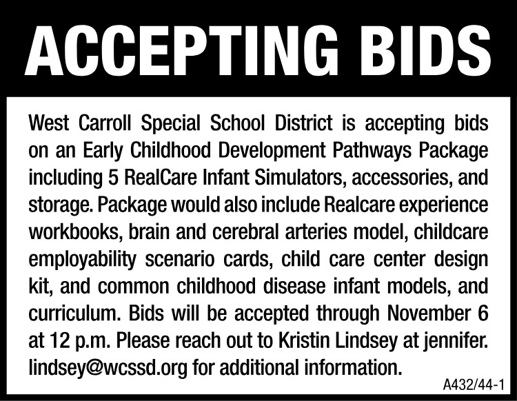 Accepting Bids - WCSSD
