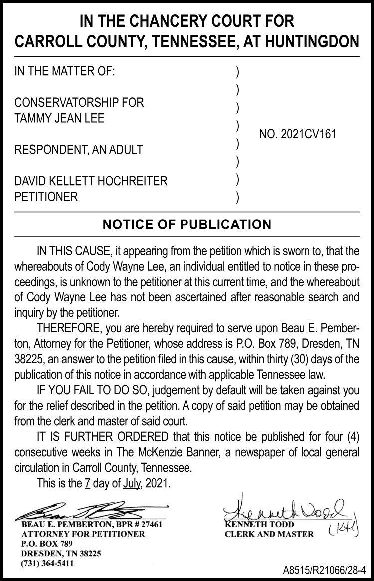 Notice of Publication - HOCHREITER