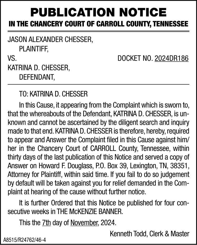 Publication Notice - CHESSER