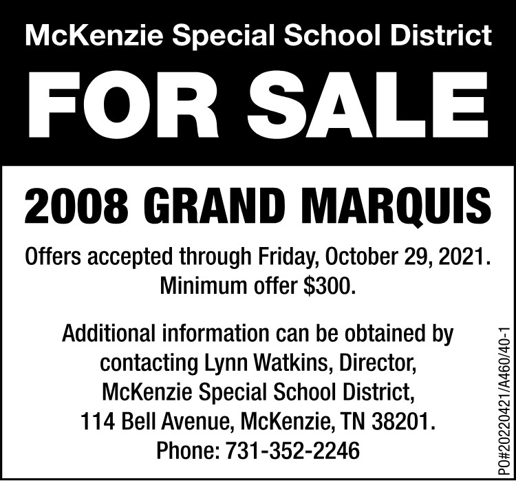 MSSD For Sale - 2008 Grand Marquis