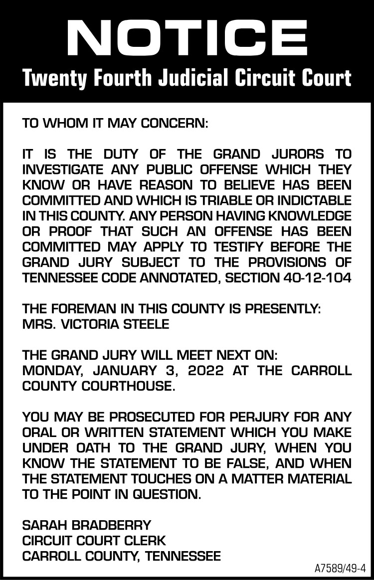 Notice - Twenty Fourth Judicial Circuit Court
