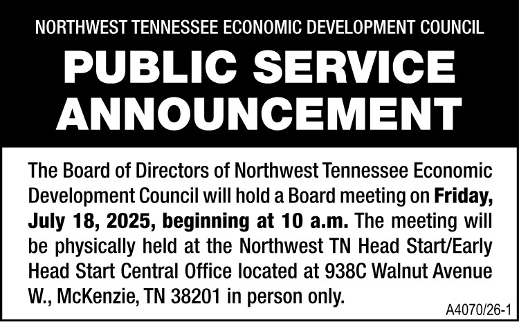Public Service Announcement - NWTN Meeting