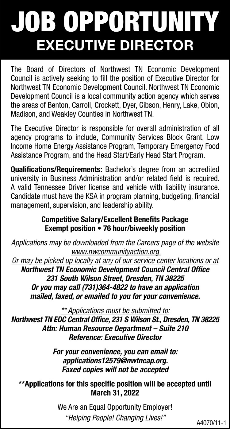 NWTN Economic Development Council - Job Opportunity Executive Director