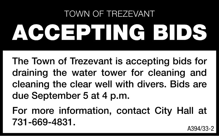 Accepting Bids - Trezevant Water Tower