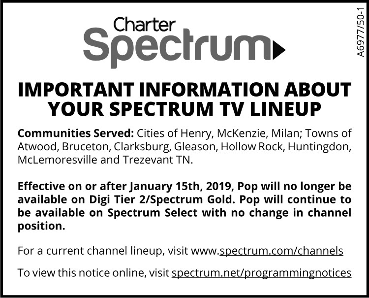 Charter Spectrum Pop