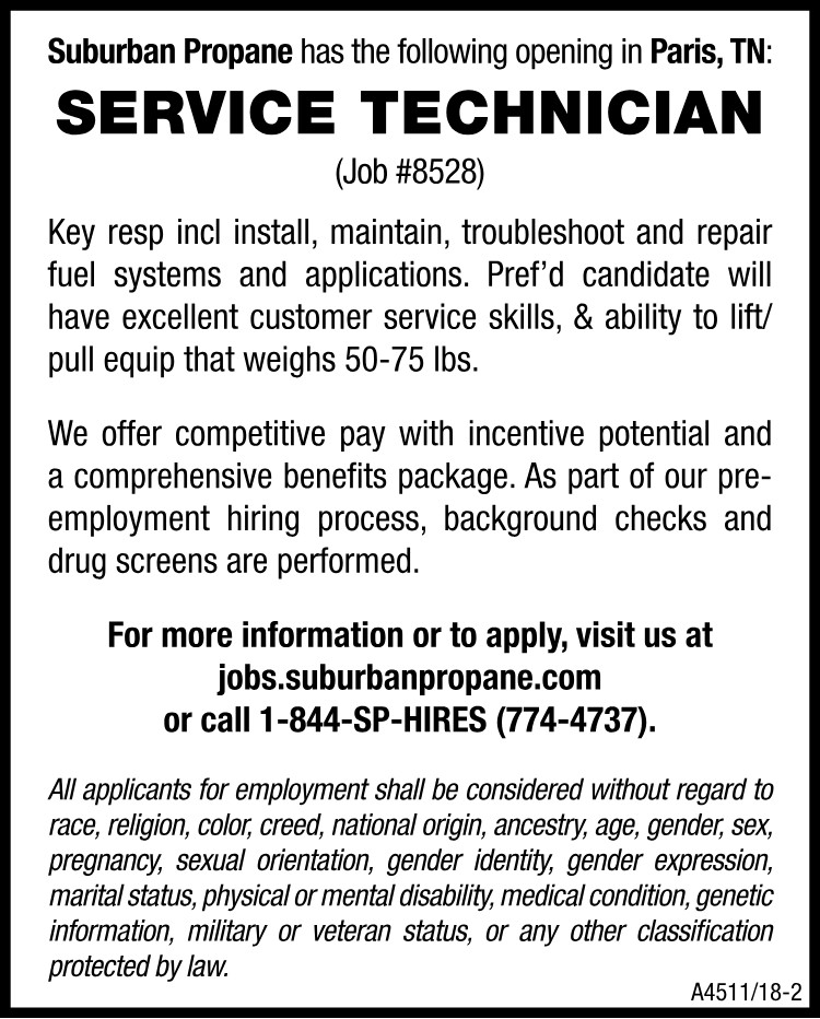 Suburban Propane - Service Technician