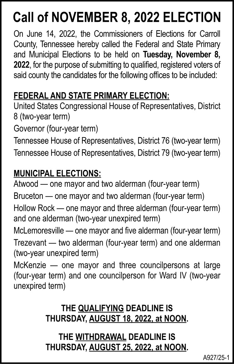 Call of Election