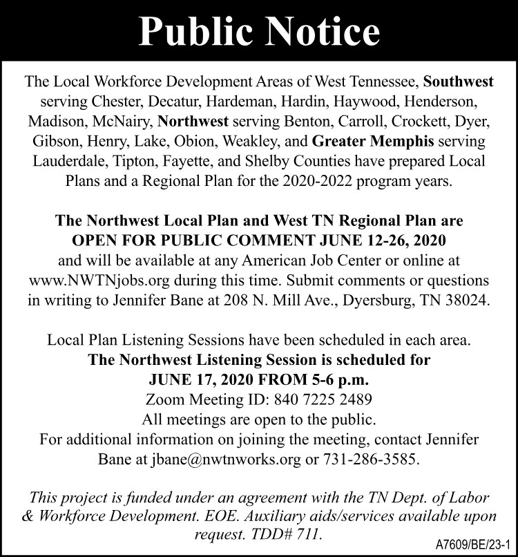 Public Notice - NWTN Workforce Development