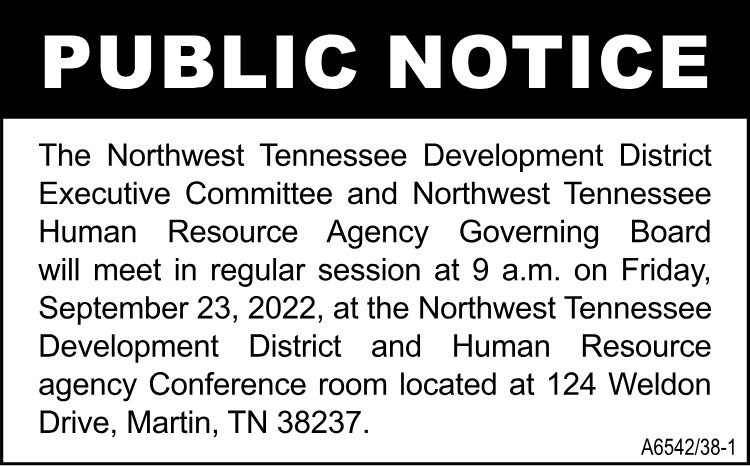 Public Notice - NWTN Board Meeting