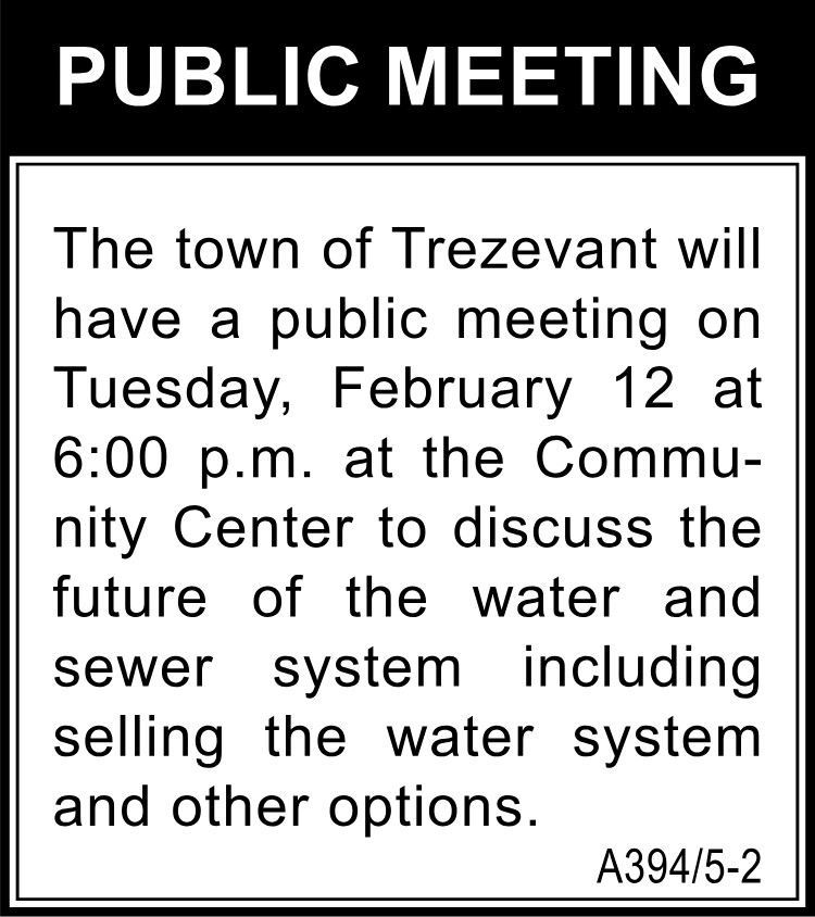 Public Meeting - Town of Trezevant