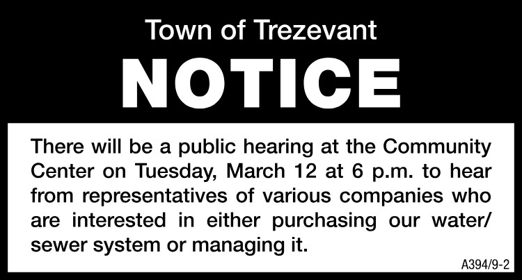 NOTICE Trezevant Public Hearing 3-12-19