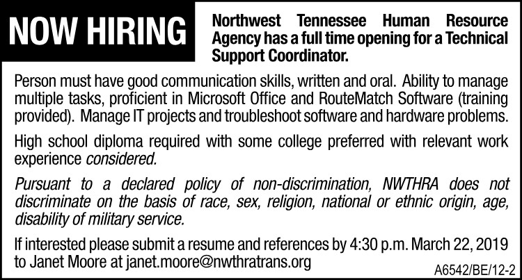NWTN - Technical Support Coordinator