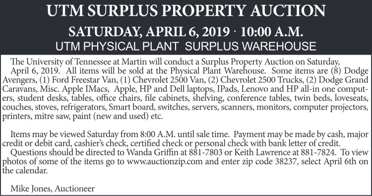 UT Surplus April 6