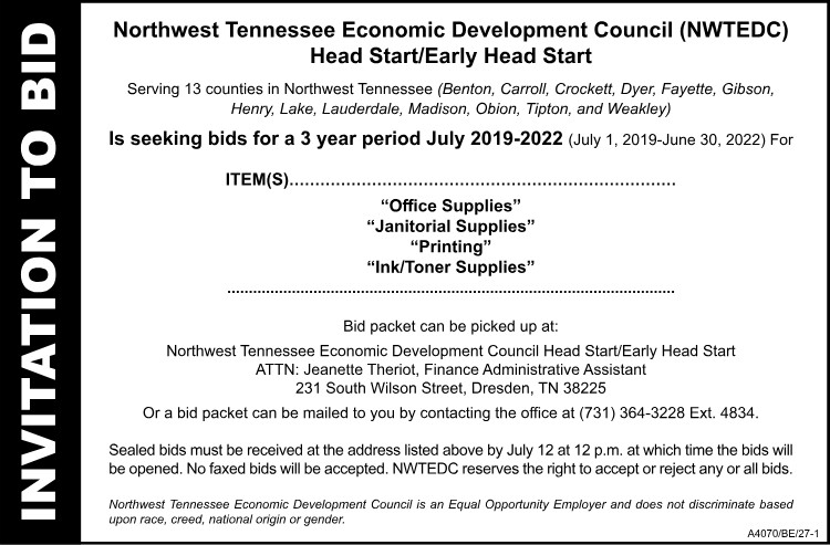 Invitation to Bid - NWTN Economic Development