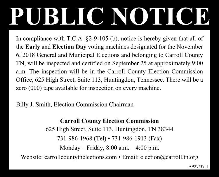 CC Elections - Voting Machine certification
