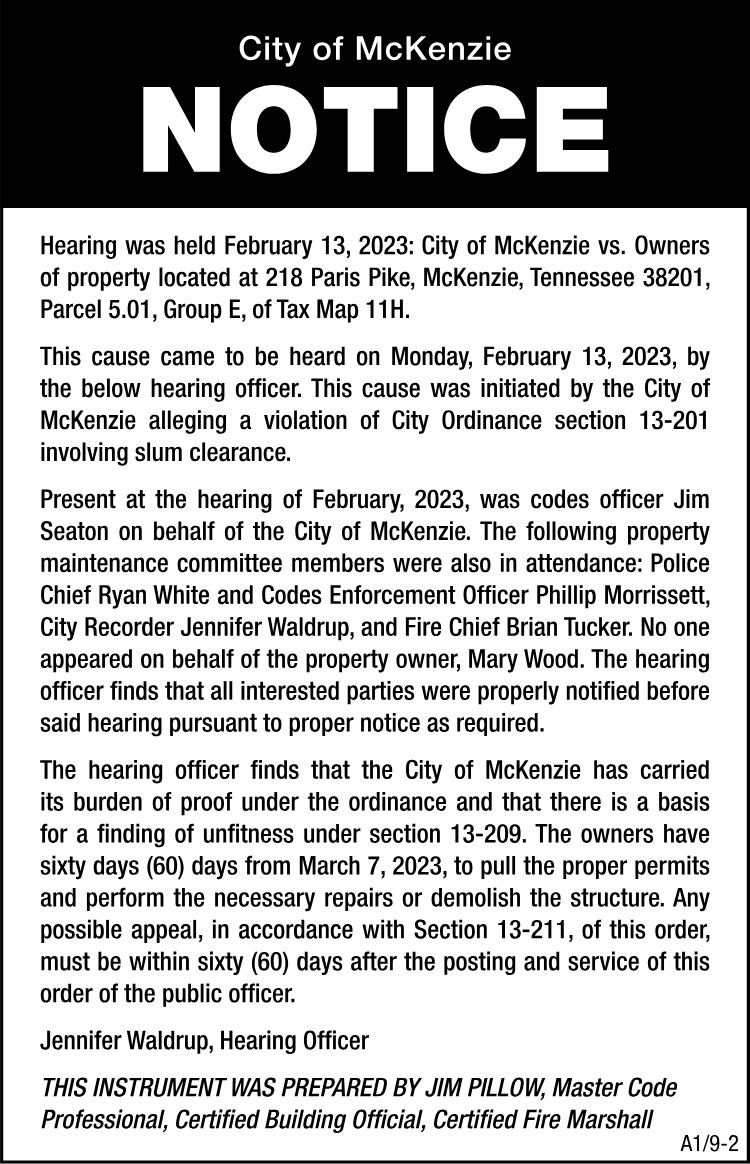 Slum Clearance - 218 Paris Pike