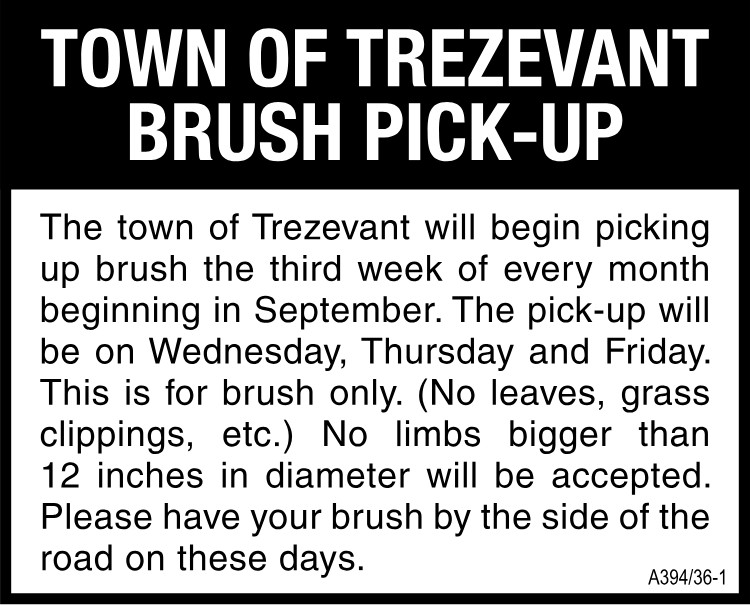 Town of Trezevant - Brush Pick up