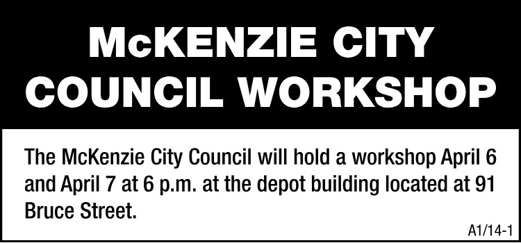 McKenzie City Council - Workshop