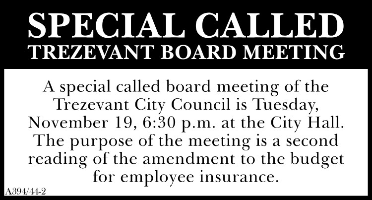 Trezevant Board Meeting