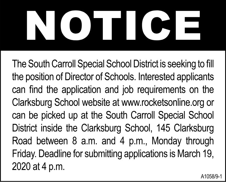 South Carroll SSD - Hiring Director of School