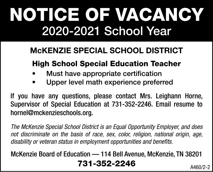 MSSD - Hiring High School Special Education Teacher